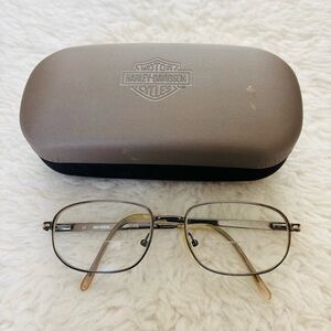 Harley-Davidson HD 272 Vintage Gun Metal Silver Eyeglasses for Men